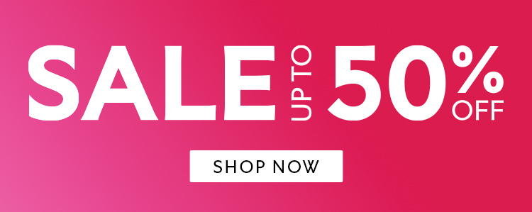 Sale. Up to 50% off. Shop Now.