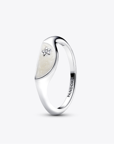 Pandora ME Halved Enamel Signet Ring