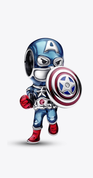 Marvel The Avengers Captain America Charm