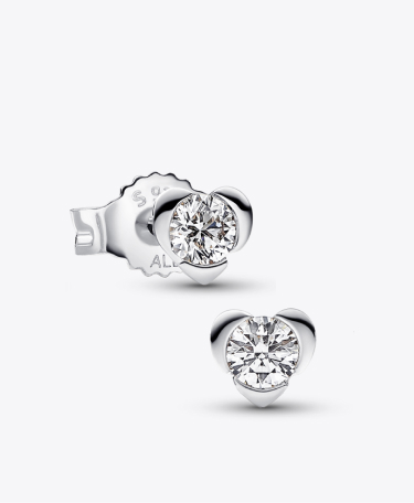 Pandora Talisman Lab-grown Diamond Heart Earrings