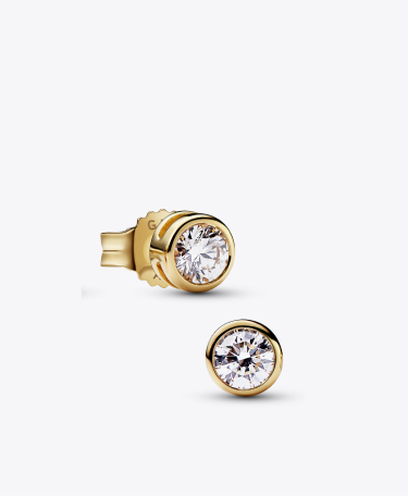 Pandora Era Lab-grown Diamond Bezel Stud Earrings