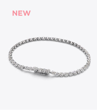 Pandora Era 14k White Gold Lab-grown Diamond Tennis Bracelet  