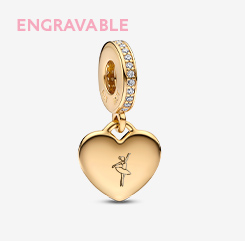 Engravable Heart Tag Dangle Charm