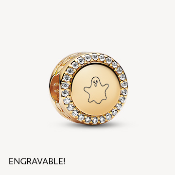 Engravable Sparkling Button Charm