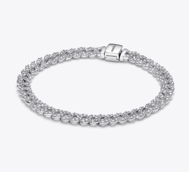 Pandora Timeless Pavé Cuban Chain Bracelet