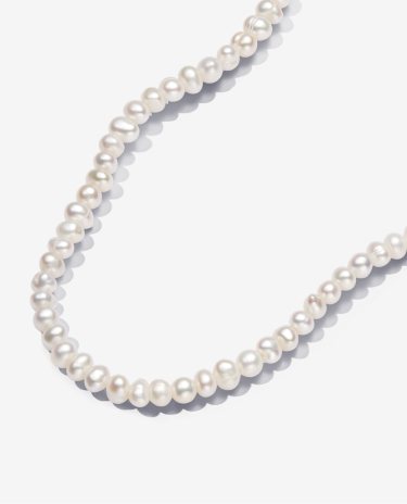 Treated Freshwater Cultured Pearls T-bar Collier Necklace