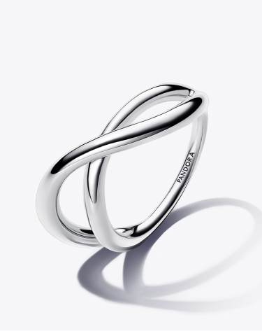 Organically Shaped Infinity Ring