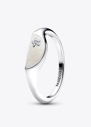 Pandora ME Halved Enamel  Signet Ring