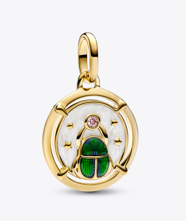 Scarab Beetle Medallion Charm