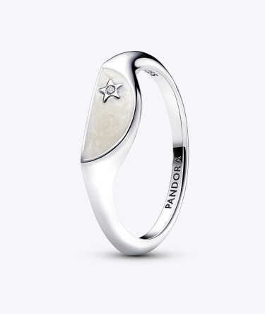 Pandora ME Halved Enamel Signet Ring