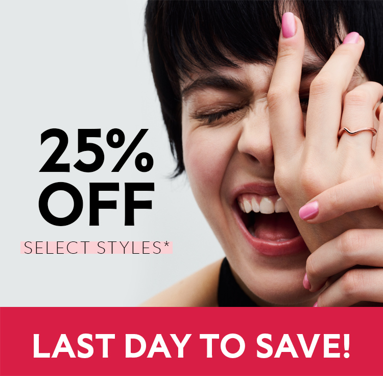 25% Off select styles