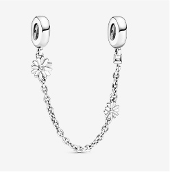 Daisy Flower Safety Chain Charm