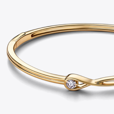 Pandora Infinite Lab-grown Diamond Bangle 0.25 carat tw 14k Gold