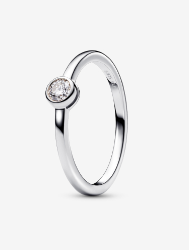 Pandora Era Bezel Lab-grown Diamond Ring 0.15 carat tw Sterling Silver