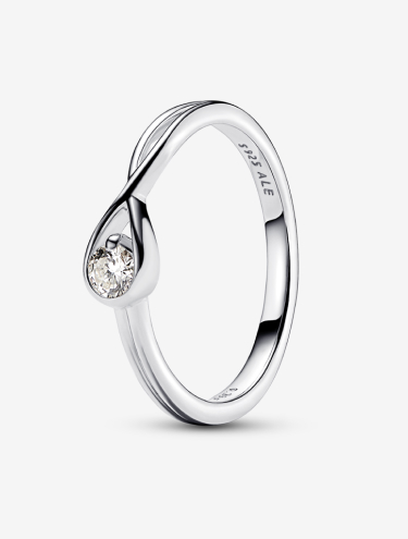 Pandora Infinite Lab-grown Diamond Ring 0.15 ct tw Sterling Silver