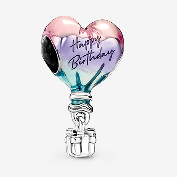 Happy Birthday Hot Air Balloon Charm