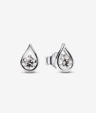 Pandora Infinite Lab-grown Diamond Stud Earrings 0.50 ct tw 14k White Gold