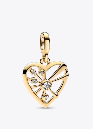 Pandora ME Heart & Rays Medallion Charm