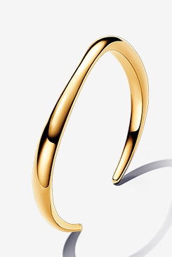 Organically Shaped Open Bangle