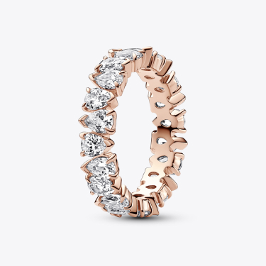 Alternating Sparkling Band Ring