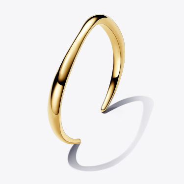 Organically Shaped Open Bangle