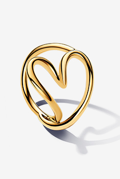 Organically Shaped Heart Ring