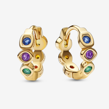 Marvel The Avengers Infinity Stones Hoop Earrings