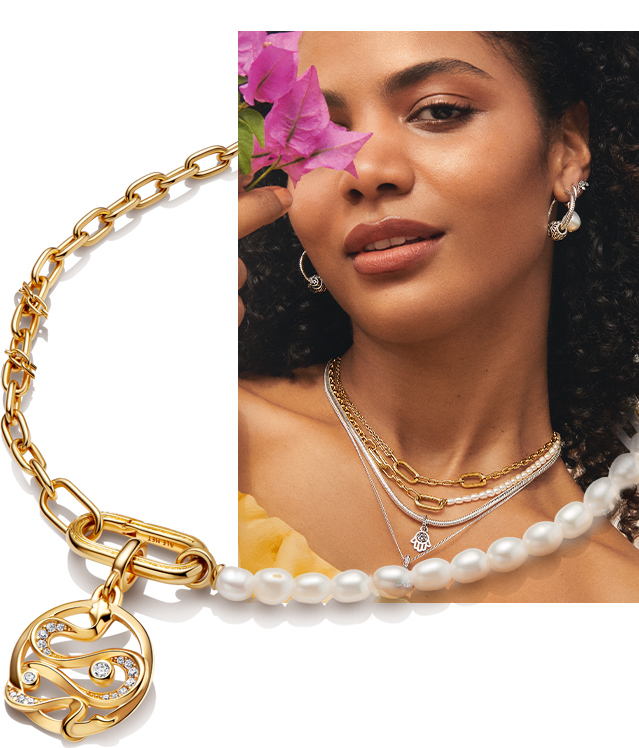 Pandora pearls deals necklace