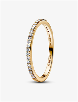 Pandora Era Lab-grown Diamond Half Eternity Pavé Band Ring 0.11 carat tw 14k Gold