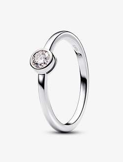 Pandora Era Lab-grown Diamond Bezel Ring 0.25 carat tw Sterling Silver