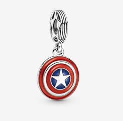 Marvel The Avengers Captain America Shield Dangle Charm