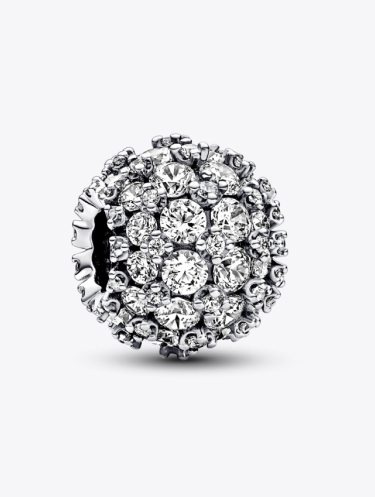 Sparkling Pavé Round Charm