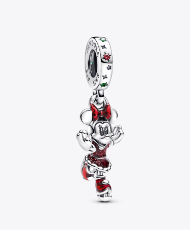 Minnie Mouse Ice Skating Dangle Charm