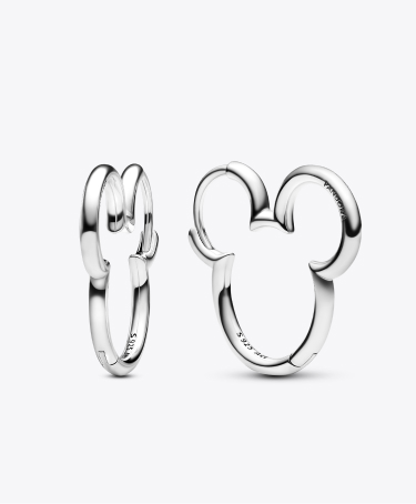 Disney Mickey Mouse Silhouette Hoop Earrings