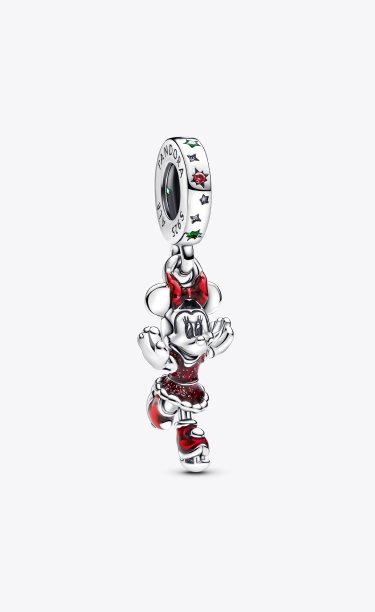 ''Minnie Mouse Ice Skating Dangle  Charm''