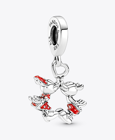 Disney Mickey Mouse & Minnie Mouse Kissing Dangle Charm