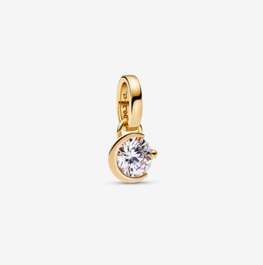 Pandora Talisman 14k Gold Lab-grown Diamond Moon Pendant