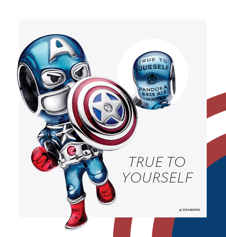 Marvel The Avengers Captain America Charm