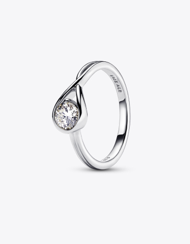 Pandora Infinite Sterling Silver Lab-grown Diamond Ring