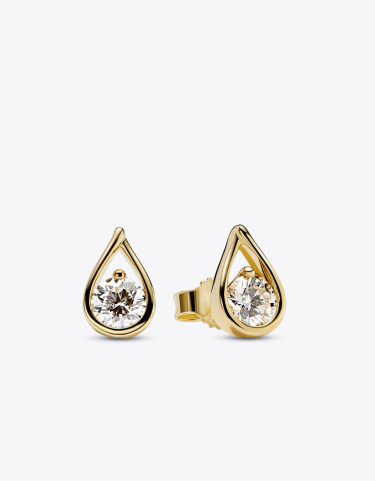 Pandora Infinite 14k Gold Lab-grown Diamond Earrings