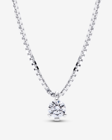 Pandora Nova Sterling Silver Lab-grown Diamond Pendant Necklace