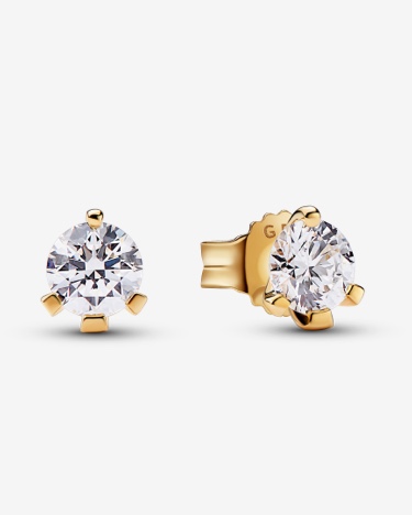 Pandora Nova 14k Gold Lab-grown Diamond Earrings