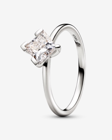 Pandora Nova 14k White Gold Lab-grown Diamond Ring