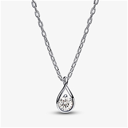 Pandora Infinite Lab-grown Diamond Pendant & Necklace 0.15 carat tw Sterling Silver