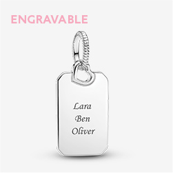 Engravable Rectangle Tag Pendant