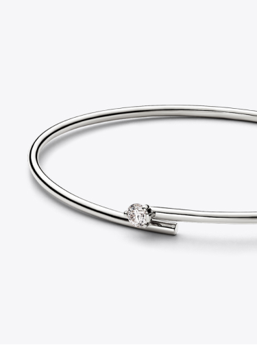 Pandora Nova Lab-grown Diamond Open Bangle 0.25 carat tw 14k White Gold