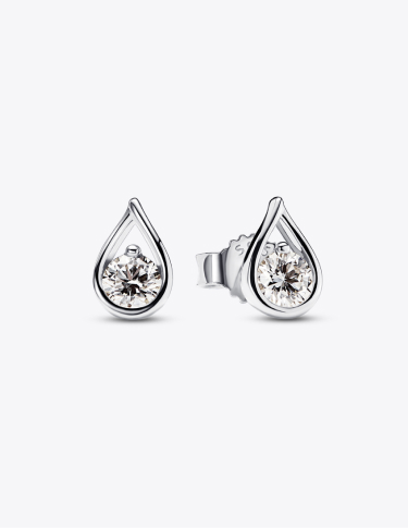 Pandora Infinite Lab-grown Diamond Stud Earrings 0.20 carat tw Sterling Silver