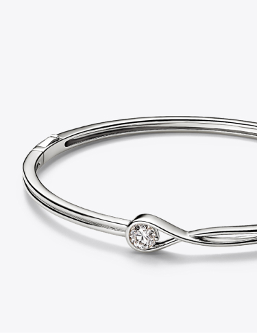 Pandora Infinite Lab-grown Diamond Bangle 0.25 carat tw 14k White Gold