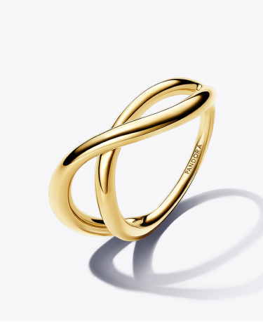 Organically Shaped Infinity Ring