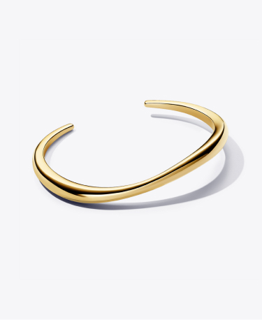 Organically Shaped Open Bangle